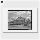 Utility units at Marysville resettlement camp - Dorothea Lange Poster.