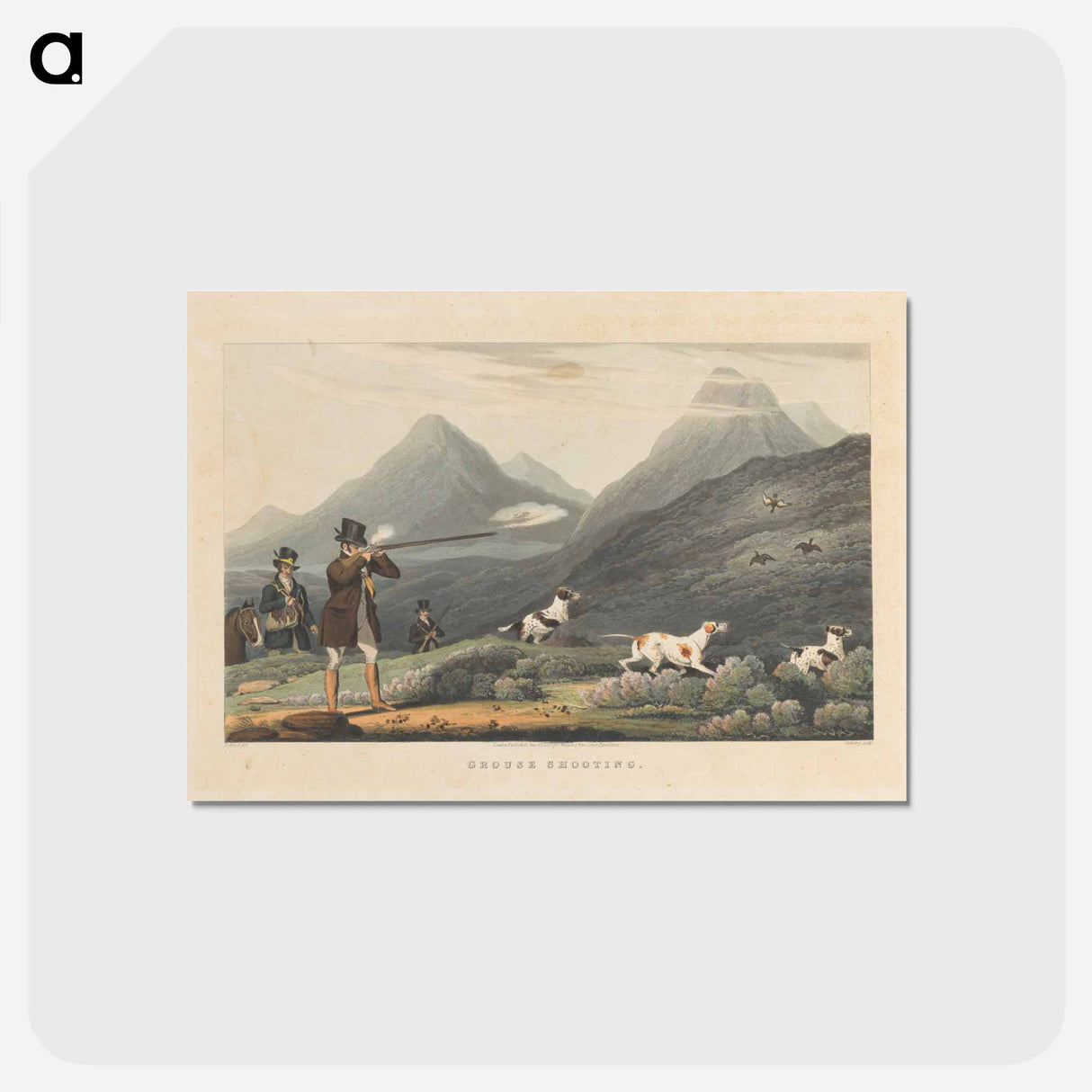 アートポストカード-Grouse Shooting
 - イェール大学アートギャラリー Postcard.