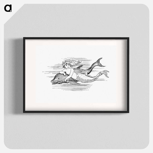 アートポスター-Mermaid from The Story Of The Mermaiden
 - 大英図書館 Poster.