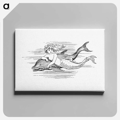 アートパネル-Mermaid from The Story Of The Mermaiden
 - 大英図書館 Canvas.