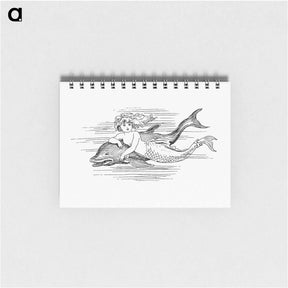 アートメモ帳-Mermaid from The Story Of The Mermaiden
 - 大英図書館 Memo.