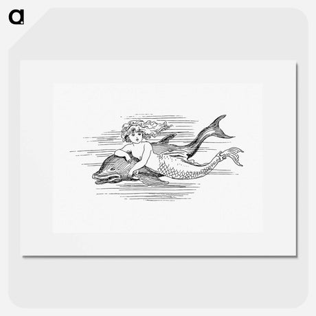 アートポスター-Mermaid from The Story Of The Mermaiden
 - 大英図書館 Poster.