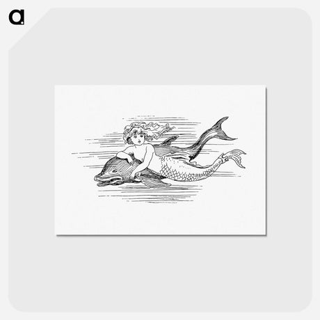 アートポストカード-Mermaid from The Story Of The Mermaiden
 - 大英図書館 Postcard.