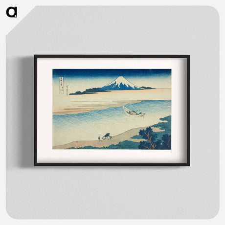 アートポスター-Tama River in Musashi Province (Bushu Tamagawa) - 葛飾 北斎 Poster.