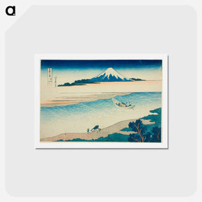 アートポストカード-Tama River in Musashi Province (Bushu Tamagawa) - 葛飾 北斎 Postcard.