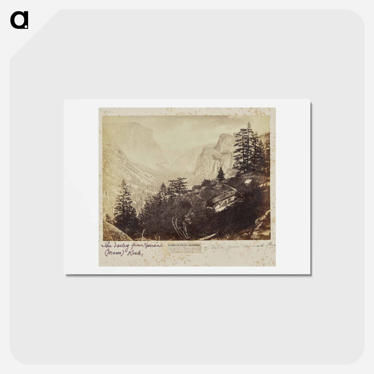 アートポストカード-Yo-Sem-i-te Valley, California
 - エドワード マイブリッジ Postcard.