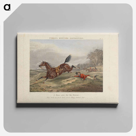 アートパネル-Fox Hunting: Fores's Hunting Casualties - A Rare sort for the Downs
 - イェール大学アートギャラリー Canvas.