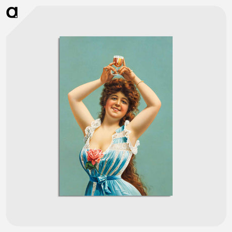 アートポストカード-Woman with Beer
 - ボストン公共図書館 Postcard.