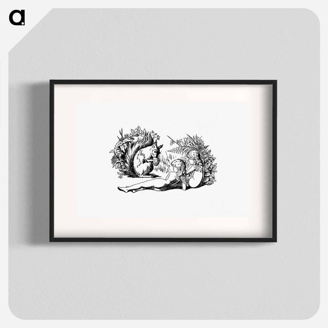 アートポスター-Squirrel and Forest Nymphs
 - 大英図書館 Poster.