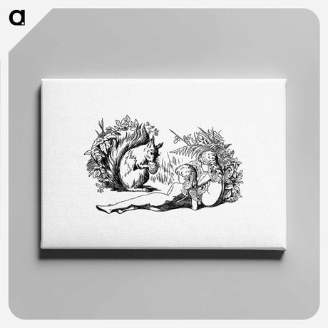 アートパネル-Squirrel and Forest Nymphs
 - 大英図書館 Canvas.