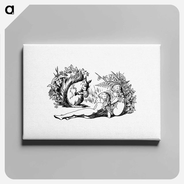 アートパネル-Squirrel and Forest Nymphs
 - 大英図書館 Canvas.