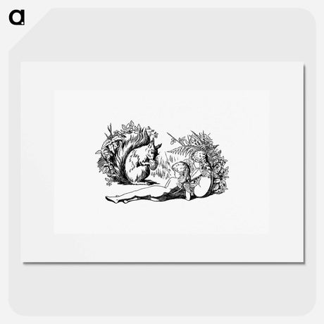 アートポスター-Squirrel and Forest Nymphs
 - 大英図書館 Poster.