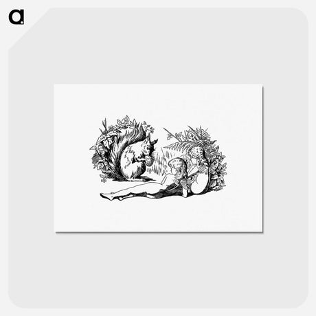 アートポストカード-Squirrel and Forest Nymphs
 - 大英図書館 Postcard.