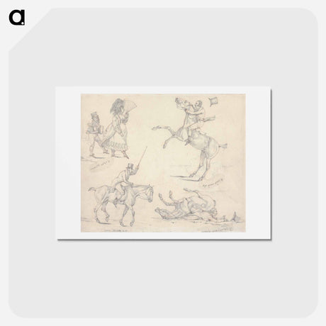 アートポストカード-Symptoms: of Being Bang Up, of a Fine Woman, of Being Bang Down, Of a Quiet One
 - イェール大学アートギャラリー Postcard.