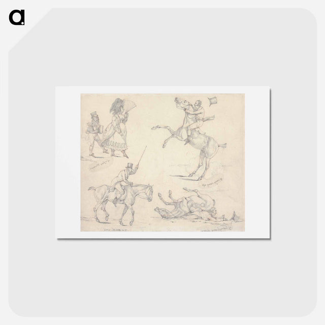 アートポストカード-Symptoms: of Being Bang Up, of a Fine Woman, of Being Bang Down, Of a Quiet One
 - イェール大学アートギャラリー Postcard.
