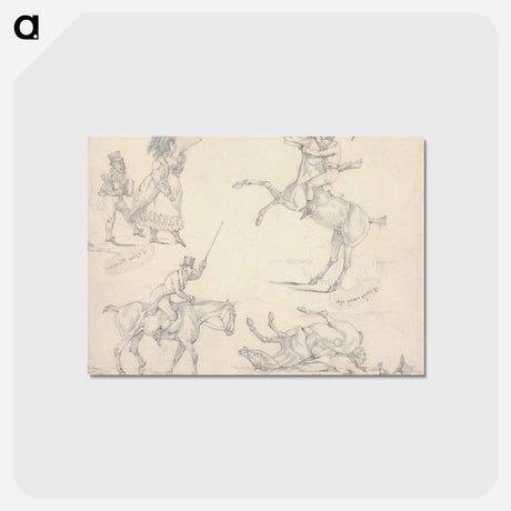 アートポストカード-Symptoms: of Being Bang Up, of a Fine Woman, of Being Bang Down, Of a Quiet One
 - イェール大学アートギャラリー Postcard.