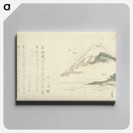 アートパネル-Gezicht op de berg Fuji - 葛飾 北斎 Canvas.