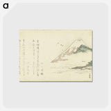 アートポストカード-Gezicht op de berg Fuji - 葛飾 北斎 Postcard.