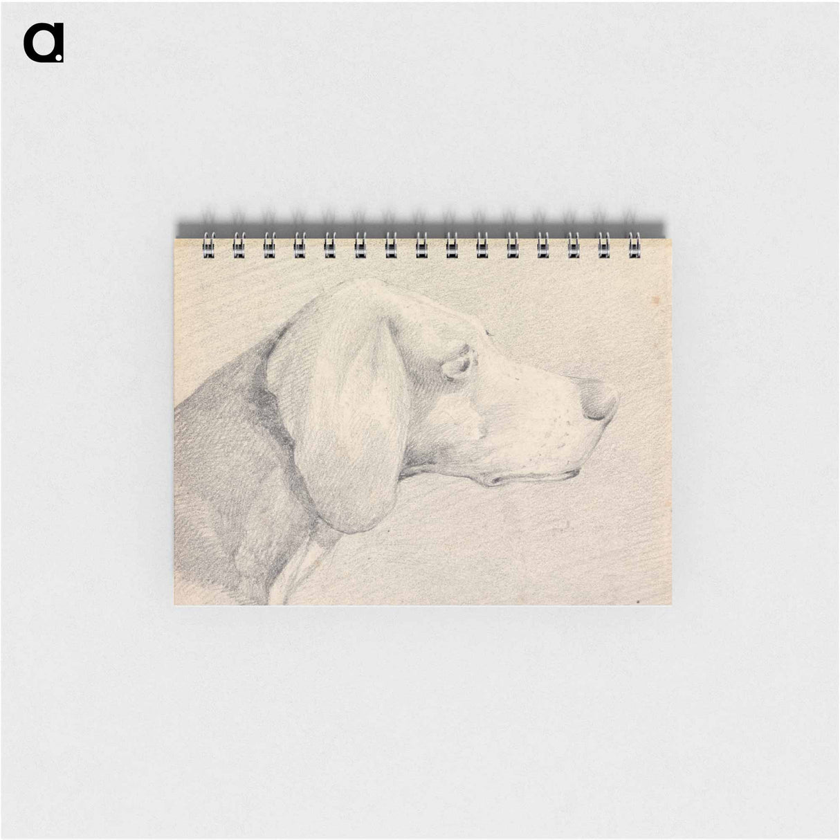 アートメモ帳-Head of a Foxhound, in Profile Right
 - イェール大学アートギャラリー Memo.