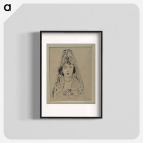 アートポスター-Woman in a Mantilla - アンリ マティス Poster.