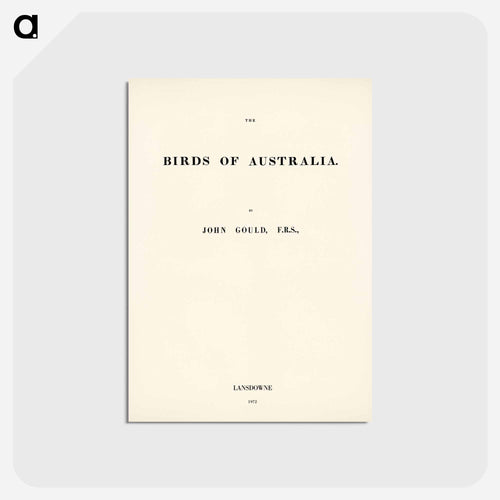 Birds of Australia
 - オーストラリアの鳥 Postcard.