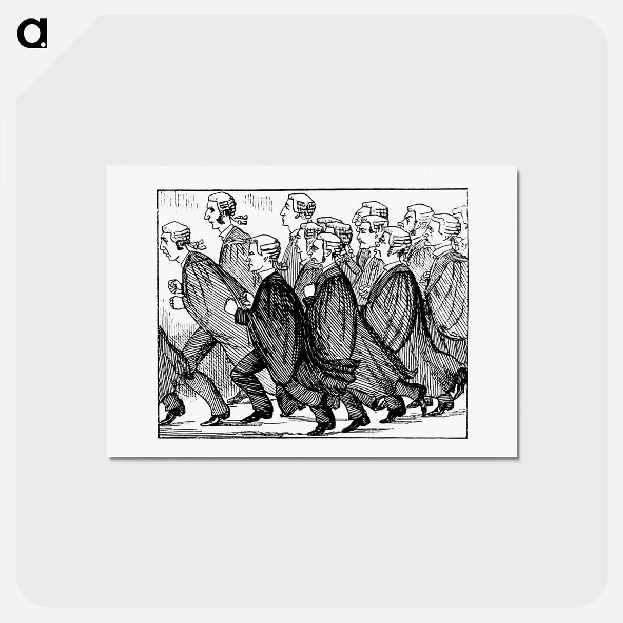 アートポストカード-The Rush to the Bar
 - 大英図書館 Postcard.