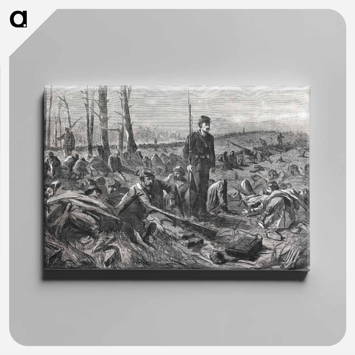 アートパネル-Army of the Potomac–Sleeping on Their Arms
 - クリーブランド美術館 Canvas.