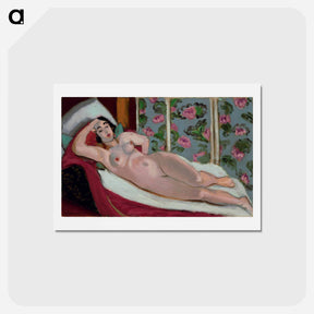 アートポストカード-Nu À La Chaise Longue - アンリ マティス Postcard.