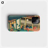 Poem by Sanjo-in - Katsushika Hokusai Phone Case.