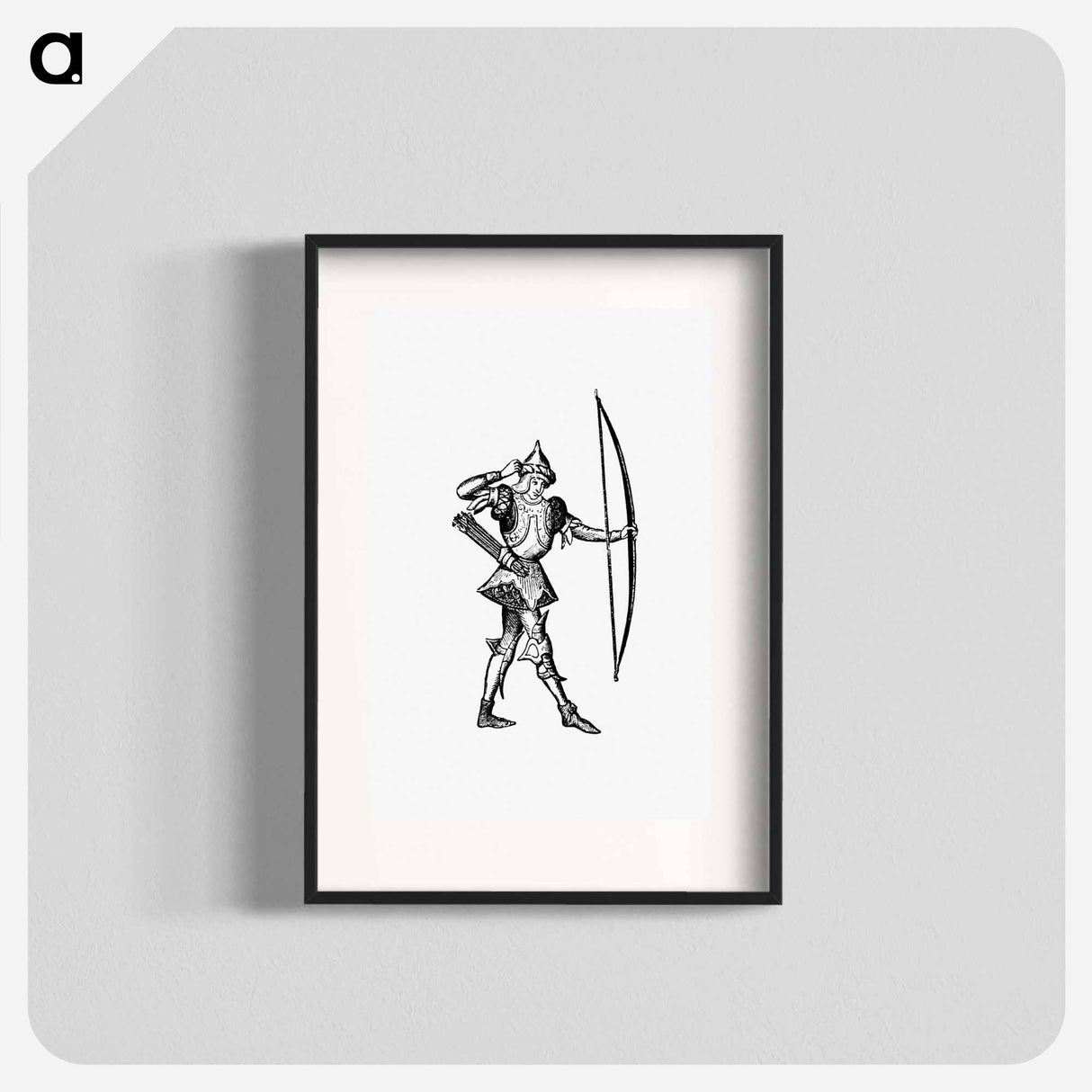 アートポスター-Prince's Archer from Les Chroniqueurs de l'Histoire de France Depuis les Origines Jusqu'au XVIe Siècle
 - 大英図書館 Poster.