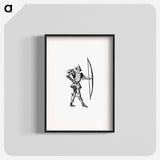 アートポスター-Prince's Archer from Les Chroniqueurs de l'Histoire de France Depuis les Origines Jusqu'au XVIe Siècle
 - 大英図書館 Poster.