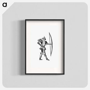 アートポスター-Prince's Archer from Les Chroniqueurs de l'Histoire de France Depuis les Origines Jusqu'au XVIe Siècle
 - 大英図書館 Poster.