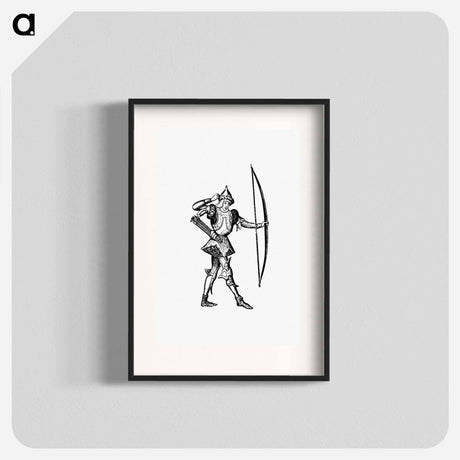 アートポスター-Prince's Archer from Les Chroniqueurs de l'Histoire de France Depuis les Origines Jusqu'au XVIe Siècle
 - 大英図書館 Poster.