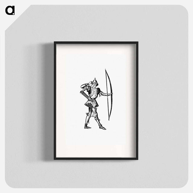 アートポスター-Prince's Archer from Les Chroniqueurs de l'Histoire de France Depuis les Origines Jusqu'au XVIe Siècle
 - 大英図書館 Poster.