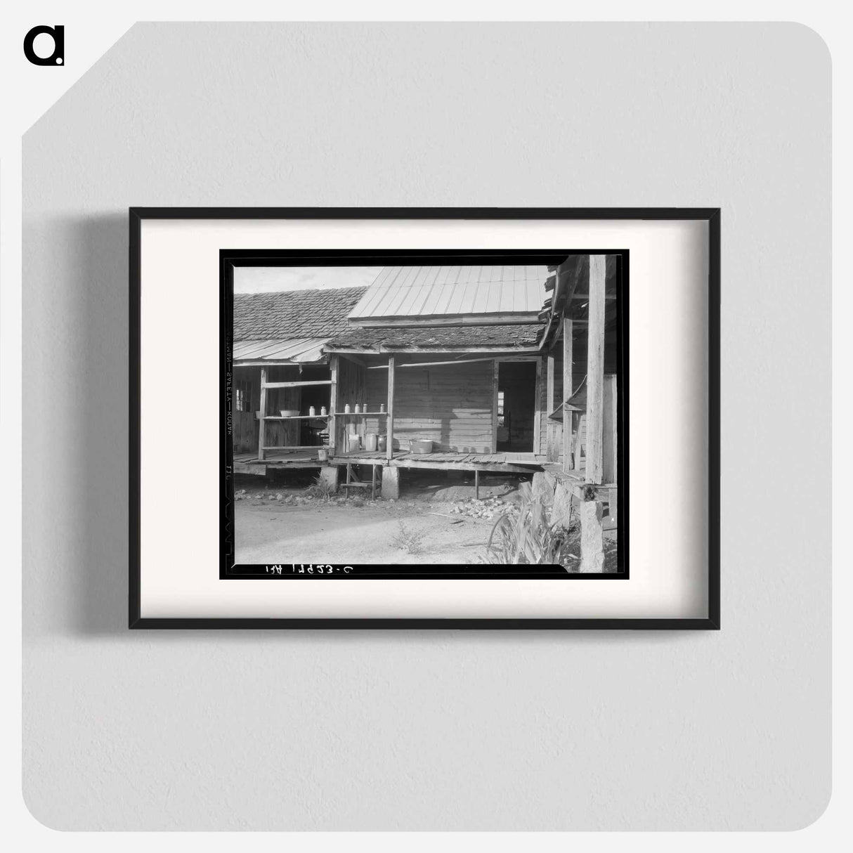 House in which cotton farmer has lived for fifty years - Dorothea Lange Poster.