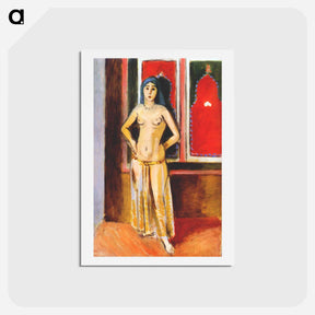 アートポストカード-Odalisque - アンリ マティス Postcard.