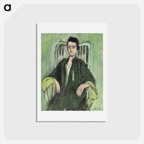アートポストカード-Renée, Green Harmony - アンリ マティス Postcard.