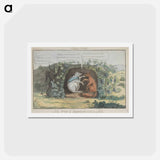 アートポストカード-Coalition - The Fox & Badger Both in a Hole
 - イェール大学アートギャラリー Postcard.