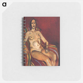 アートメモ帳-Nude in Front of a Red Background - アンリ マティス Memo.