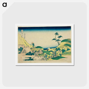 アートポストカード-Lower Meguro (Shimo Meguro) - 葛飾 北斎 Postcard.