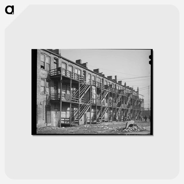 アートポストカード-Chicago Tenement
 - ラッセル リー Postcard.