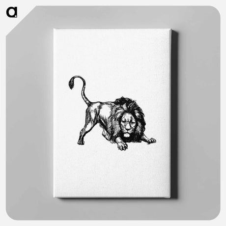 アートパネル-Lion from Brussels Through The Ages, Third Volume
 - 大英図書館 Canvas.