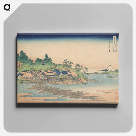 アートパネル-Enoshima Island in Sagami Province - 葛飾 北斎 Canvas.