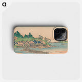 Enoshima Island in Sagami Province - 葛飾 北斎 Phone Case.