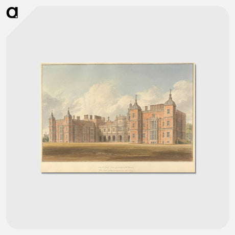 アートポストカード-South East View of Hatfield House, The Seat of the Marquis of Salisbury
 - イェール大学アートギャラリー Postcard.