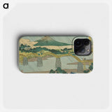 Kintai Bridge in Suo Province - 葛飾 北斎 Phone Case.