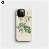 Rose illustration - Pierre Joseph Redouté Phone Case.