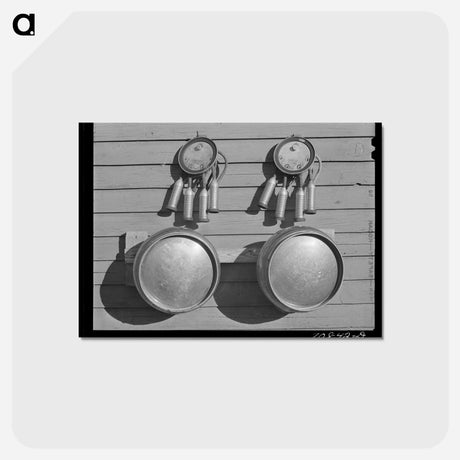 アートポストカード-Mechanical Milking, Black Canyon
 - ラッセル リー Postcard.