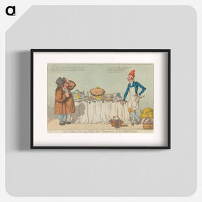 アートポスター-John Bull Viewing Billy's Preparations for His Birthday
 - イェール大学アートギャラリー Poster.