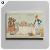 アートパネル-John Bull Viewing Billy's Preparations for His Birthday
 - イェール大学アートギャラリー Canvas.